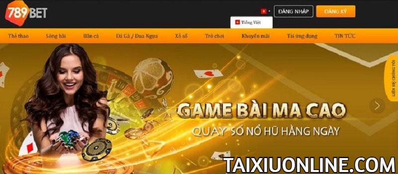 Giao diện 789bet đẹp mắt, dễ nhìn