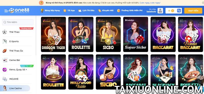 Live Casino - Nhà cái hàng đầu Việt Nam