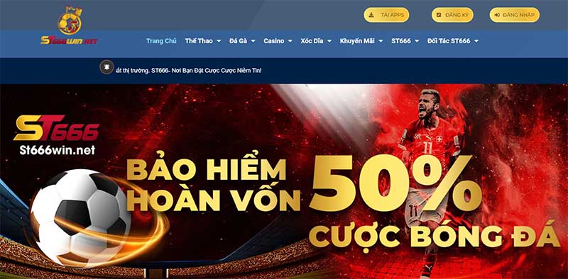 Cổng game cá cược uy tín ST666