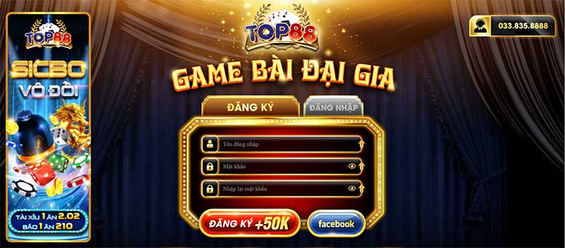 Cổng game uy tín Top88