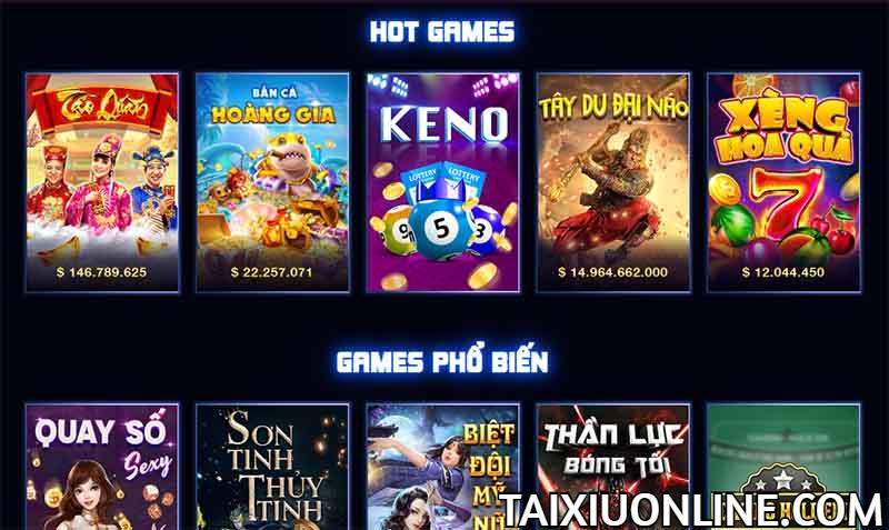 Nhiều tựa game đổi thưởng