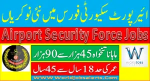 Airport Security Force Jobs 2024 Online Apply(Matric Base)